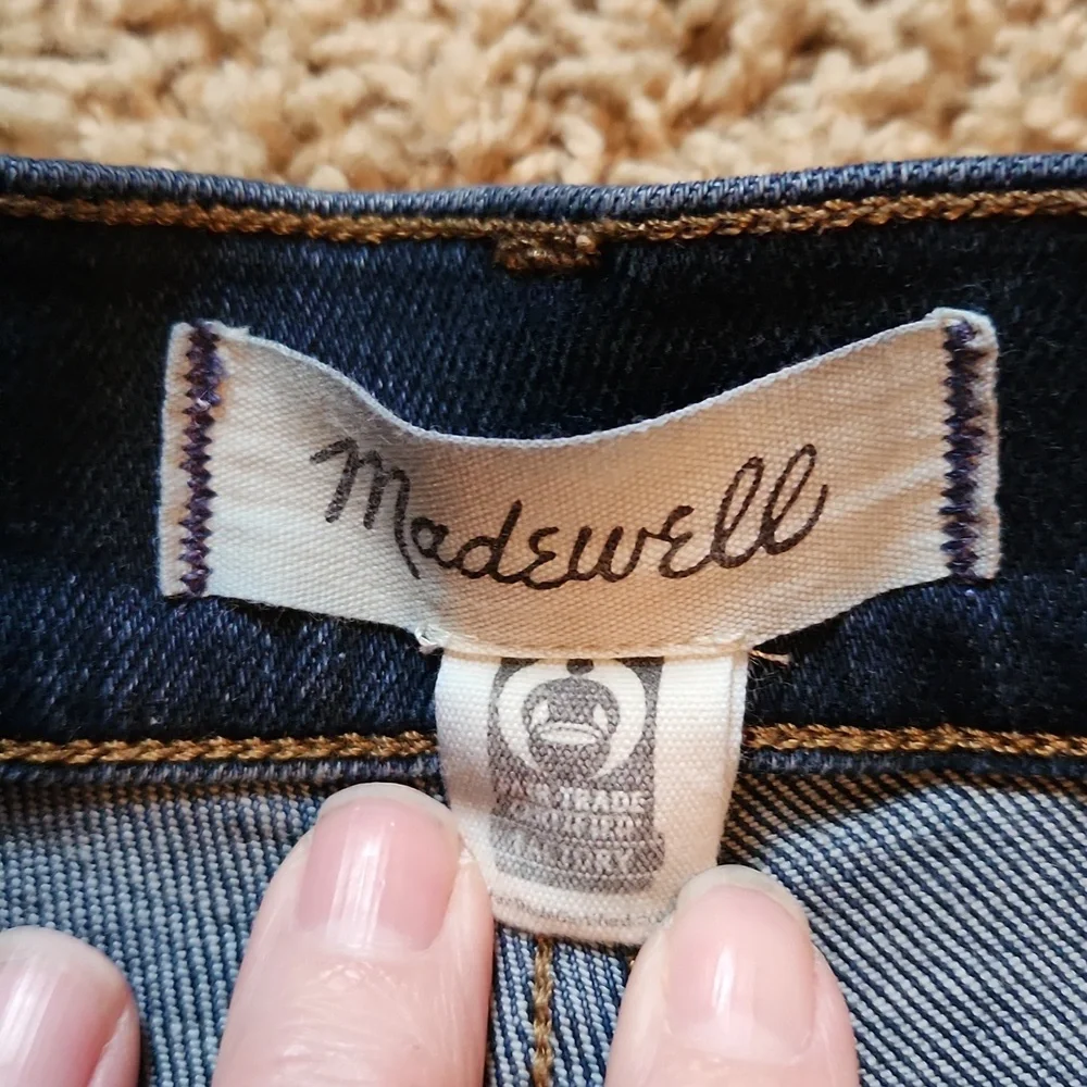 Madewell Dark Blue Slim High Waisted Jeans Womans Size 29 - Picture 5 of 9